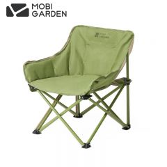 牧高笛（MOBIGARDEN） 月亮椅户外露营便携靠背钓鱼椅懒人椅家庭休闲折叠椅【夹棉款】月桂叶