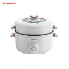 康佳（KONKA） KDZG-5077-W电火锅 家用多功能电热锅不粘锅宿舍电煮锅料理锅5L大容量 煮面锅