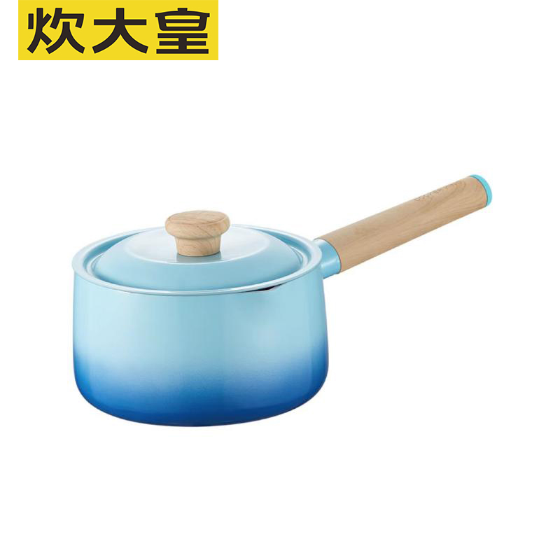 炊大皇（COOKER KING） 奶锅不粘锅青鸟16cm辅食锅煮面热奶小汤锅 电磁炉明火通用QN16NG 不粘奶锅 16cm