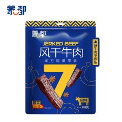 蒙都 休闲零食 肉干肉脯 约七成风干 五香味 风干牛肉干488g