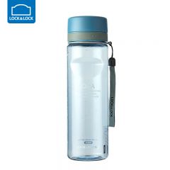 乐扣乐扣（LOCK&LOCK） HLC634B塑料水杯大容量随手杯女夏天防漏学生运动便携情侣杯子对杯茶杯蓝色770ml