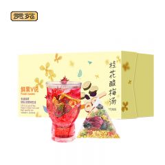 贡苑 老北京酸梅汤原料包 免煮独立小包装酸梅粉乌梅桂花茶570g