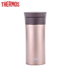 膳魔师（THERMOS） TCMA-400保温杯不锈钢杯子办公便携商务泡茶杯 浅银红色 400ml