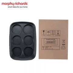 摩飞电器 (Morphyrichards ) MR1018六园盘太阳蛋小披萨松饼盘双面喷涂 不易粘