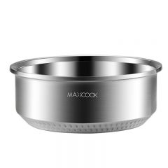 美厨（maxcook） 304汤盆 内外不锈钢双层加厚汤碗泡面碗沙拉料理洗菜和面盆 1500ml 直径23cm