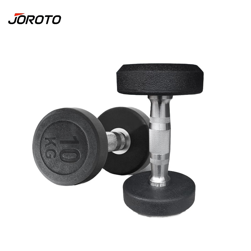 捷瑞特（JOROTO） 美国品牌环保包胶哑铃男士手铃家用健身器材10公斤一对J-YLYT100