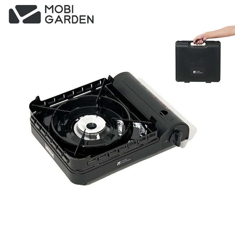 牧高笛（MOBIGARDEN） 美宴大号卡式炉3.5KW户外露营野炊燃气炉便携式防风卡式炉曜石黑