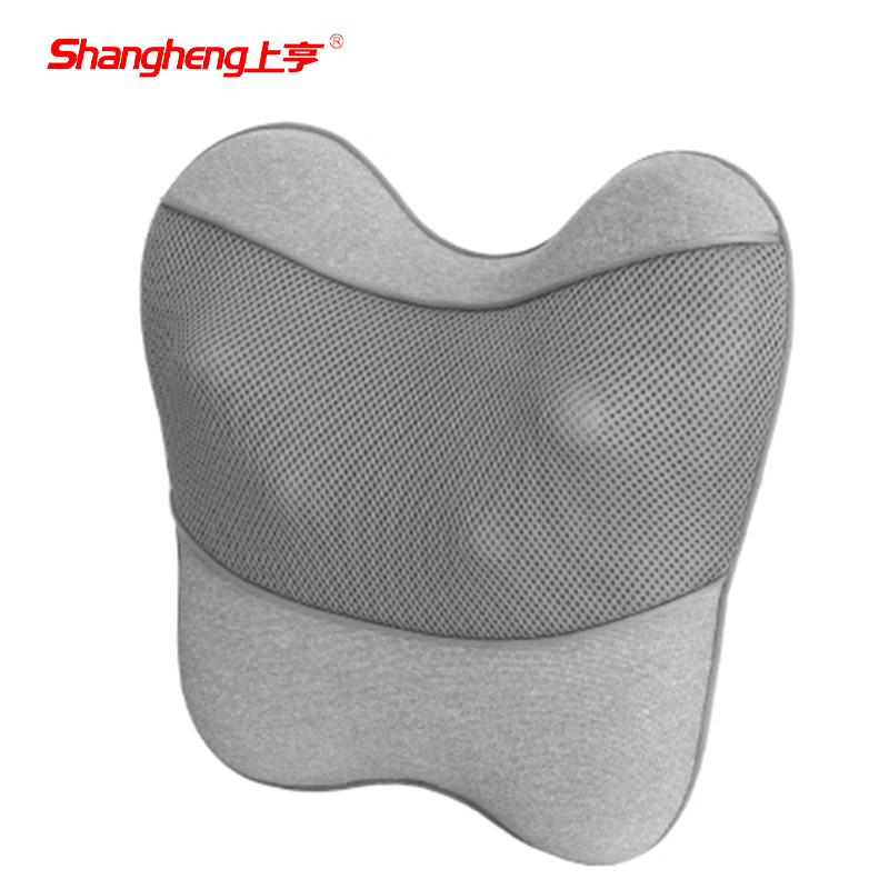 上亨（shangheng） 腰部按摩器 按摩垫靠垫 多功能肩腿背部颈椎按摩仪器揉捏热敷便携SHZH-YF01【双按摩头揉捏+红光热敷】