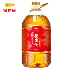 金龙鱼 御品炒香土榨风味花生油 5L 食用油 家用炒菜油