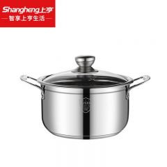 上亨（shangheng） SHZH-BXG001-L不锈钢汤锅家用不粘煮锅加厚煮锅炖肉煮粥煤燃气灶电磁炉通用锅具 不锈钢汤锅