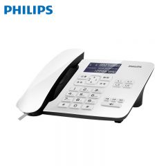 飞利浦（PHILIPS） CORD492 电话机座机 固定电话 办公家用 来电报号 双插孔 一键拨号  (白色)