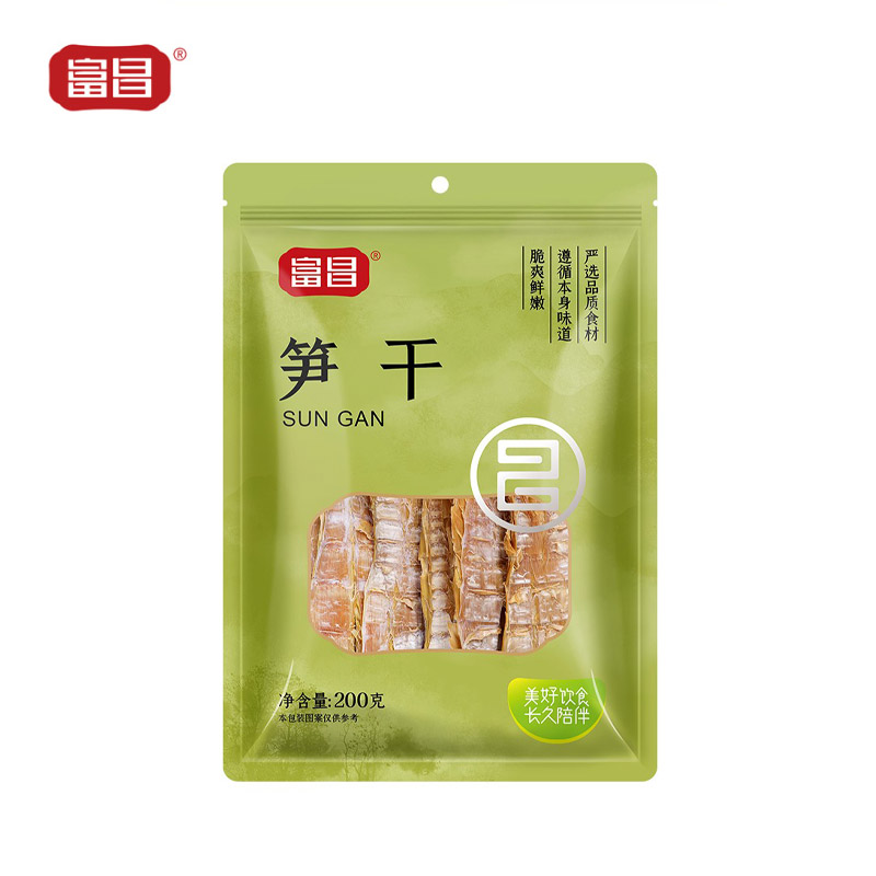 富昌 笋干200g 黄尖笋菜干山笋野竹毛竹笋干 特产干货火锅蔬菜食材
