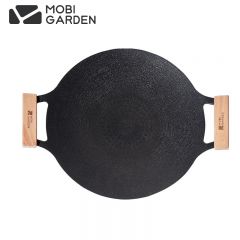 牧高笛（MOBIGARDEN） 极宴圆形煎盘户外露营铝合金圆型煎盘家用铁板烧烤肉盘煎盘33