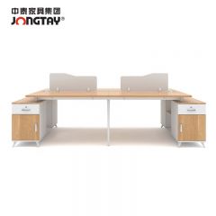 中泰  J-FBSX281办公桌简约现代员工桌组合屏风卡座工作位4人位职员桌2800W×1200D×750H