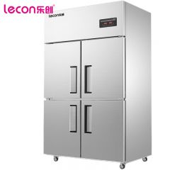 乐创（lecon） 商用四门冰柜 立式厨房髙身雪保鲜高柜 双压缩机冰箱 全冷冻【工程款】LC-J-SM02