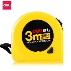 得力（deli） 8202 卷尺 尺子 钢尺 钢卷尺 3米 工程测量用具 办公用品