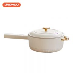大宇（DAEWOO）EP01-NTB电炒锅家用多功能电煮锅蒸锅电热火锅蒸煮一体多用途锅不粘锅4L容量配蒸笼