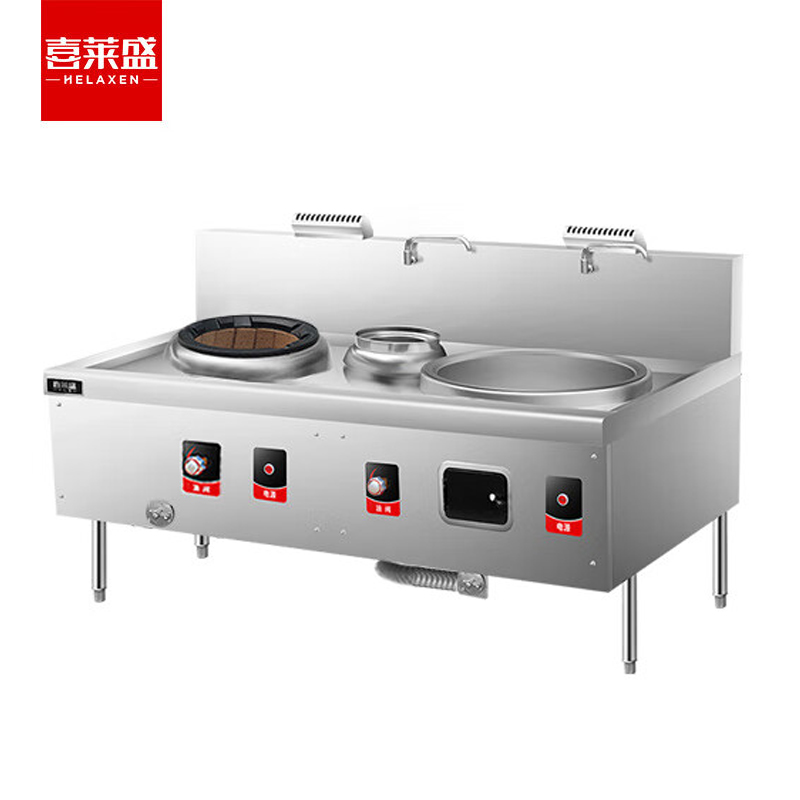 喜莱盛（XLS） SZCT28-R60商用猛火灶广式燃油生物油大锅灶食堂燃油灶加厚不锈钢1.0mm小炒连0.6米锅灶SZCT28-R60工程款