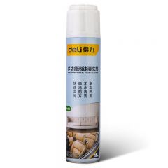 得力（deli）多功能泡沫清洗剂金属皮革家居650mL DL492650