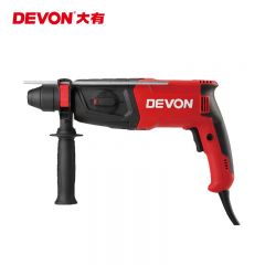 大有（Devon）26mm多功能轻型电锤1107系列平钻锤钻正反转两用专业电锤工程装修钻孔五金电动工具 【800W】【锤钻两功能】【可调速】