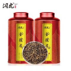 润虎 武夷山金骏眉500g（250g*2） 聚茶红罐 煮茶论道 红茶 蜜香型茶叶送礼袋自己喝