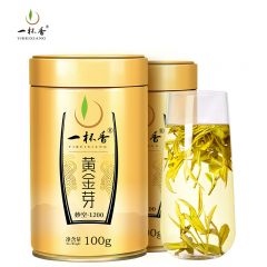 一杯香 黄金芽 妙空1200 100g*2罐 明前黄金芽 散装茶叶