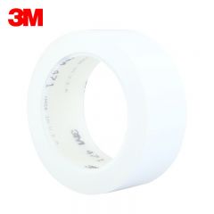 3M  471 PVC警示标识胶带地标线胶带贴 划线安全标识警示标记工业地板车间工厂耐磨轻松剥离防水无残胶 白10mm宽