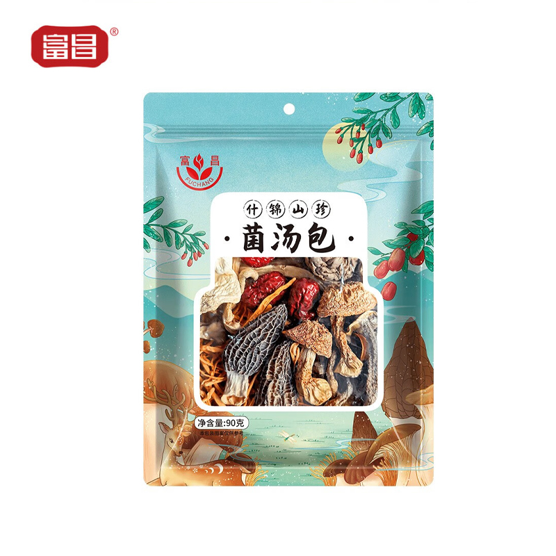 富昌 十珍菌汤包90g 姬松茸羊肚菌牛肝菌滋补炖汤料煲汤材料炖汤食材