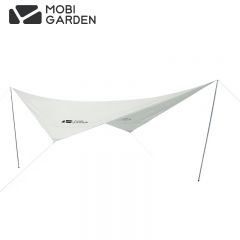 牧高笛（MOBIGARDEN） 天幕户外露营便携防雨遮阳棚凉棚牛津布天穹天幕菱形天幕NX21661028 520（牛津版）晨雾白