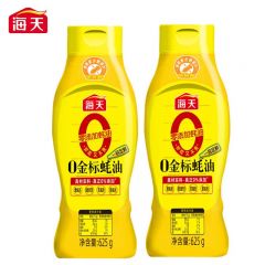 海天 O金标蚝油625g*2瓶 蚝油零添加 0添加防腐剂提鲜增味点蘸凉拌