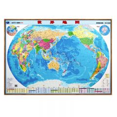 得印（befon） 正版世界地图高清防水世界挂图家用客厅墙面带框地形图学生书房贴画【通用版】1361