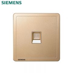 西门子（SIEMENS） 5UH14623NC03 单电脑插座CAT5E (超5类) 网络网线信息弱电插座 家用墙面插座面板 致典系列 日曜金