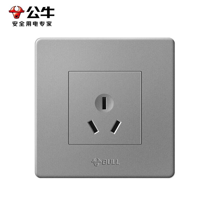 公牛（BULL） 开关插座G07系列三孔墙壁插座G07Z103 星空灰暗装