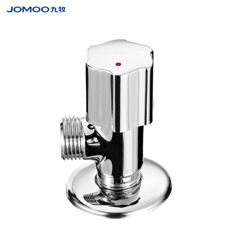 九牧（JOMOO）44054-346/1C-1 角阀 铜镀铬主体冷热三角阀加厚4分马桶热水器卫浴八字阀 单热
