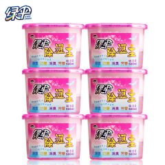 绿伞  除湿盒500ml*6盒干燥剂防潮防霉剂除湿剂衣柜室内房间汽车吸湿盒