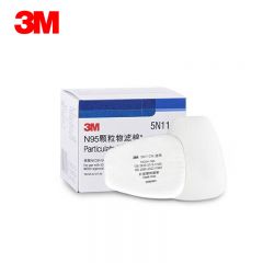 3M  5N11CN N95滤棉 可过滤非油性颗粒物 搭配6001系列滤毒盒 10片/盒