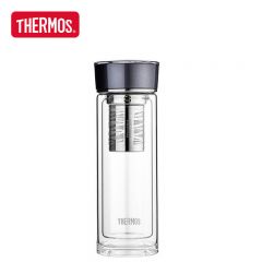 膳魔师（THERMOS） TCGE-400D GY双层玻璃杯400毫升男女士茶水分离水杯泡茶杯带茶漏