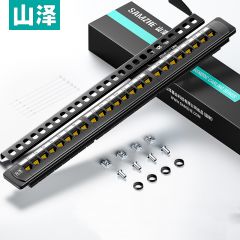 山泽（SAMZHE）WAN-77六类24口免打配线架 CAT6非屏蔽直通模块网络配线架