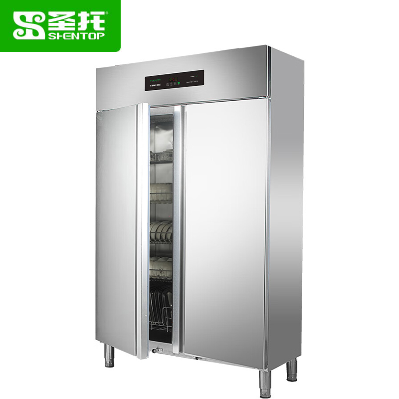 圣托（Shentop） 热风循环消毒柜 商用双开门立式 酒店饭店厨房 不锈钢高温消毒碗柜 RTD1000-B5