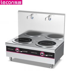 乐创（lecon） 商用双头矮汤炉 10KW酒店饭堂企业电磁灶 LC-J-TLS10