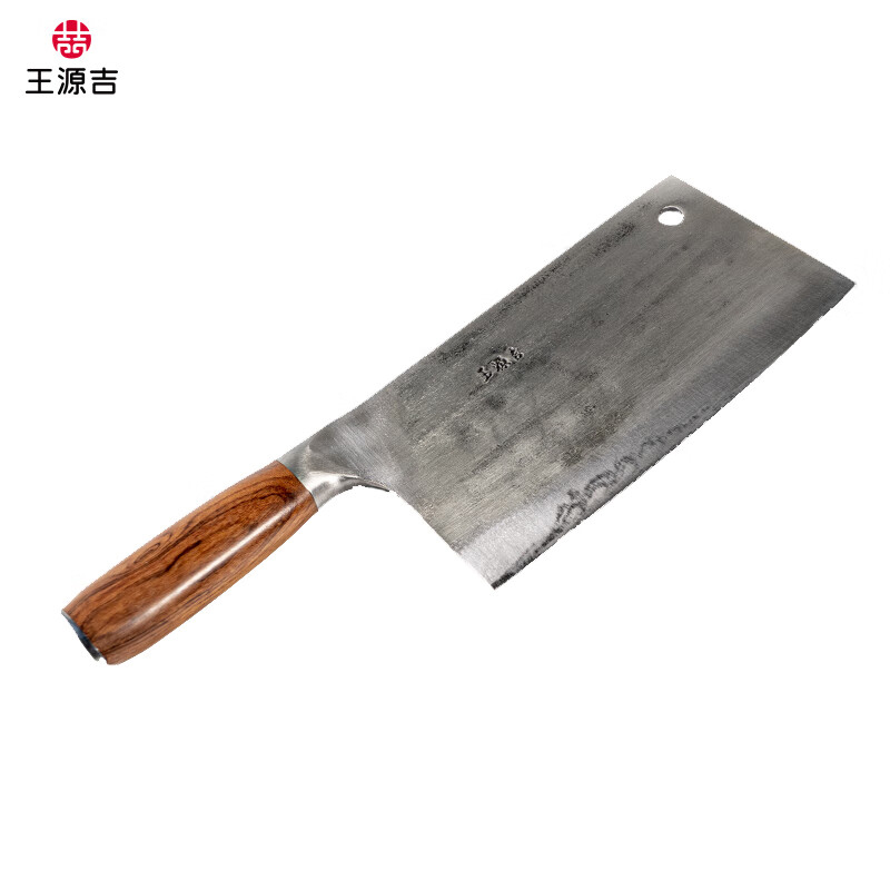 王源吉 切片刀手工锻打老式切肉切菜刀 锋利不锈钢锻打厨房轻便菜刀