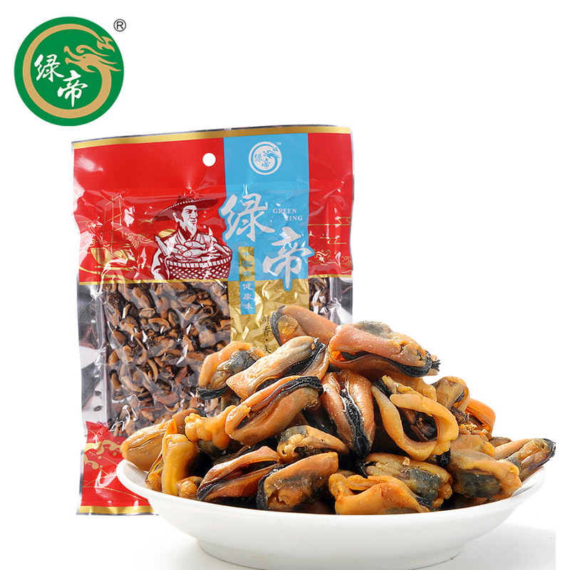 绿帝 海产干货海产品海虹贻贝壳菜青口贝无沙贻贝干海鲜海虹干壳菜 淡菜干230g 1袋