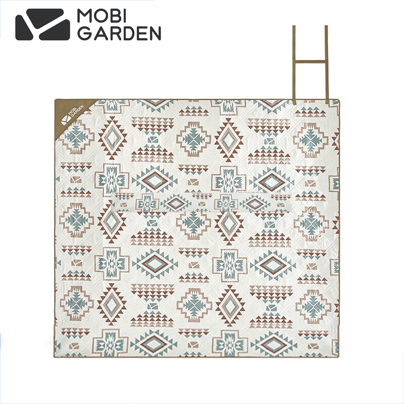 牧高笛（MOBIGARDEN）云霞超声波便携可机洗野餐垫200*220暖沙色NX21663022