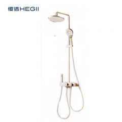 恒洁 HMF930-333B-WM 家用淋浴花洒套装大置物平台增压喷枪淋浴花洒奶白
