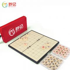 妙记 MJ8265磁石中国象棋磁性折叠棋盘棋盘娱乐儿童桌游（带收纳包）中国象棋磁性折叠棋盘