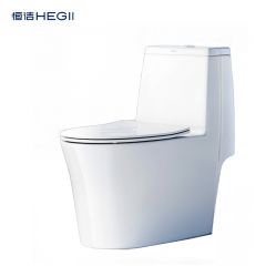 恒洁 HC0143DT  305坑距家用马桶超旋风大冲力一键速冲除污连体坐便器