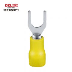 德力西电气 SV5.5-4 叉形预绝缘端头 厚0.8mm (250只/袋） 黄色 DHASV505M4YHB