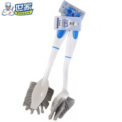 世家  长柄洗锅刷家用去油污洗碗刷锅神器厨房水槽灶台清洁刷子 2个装