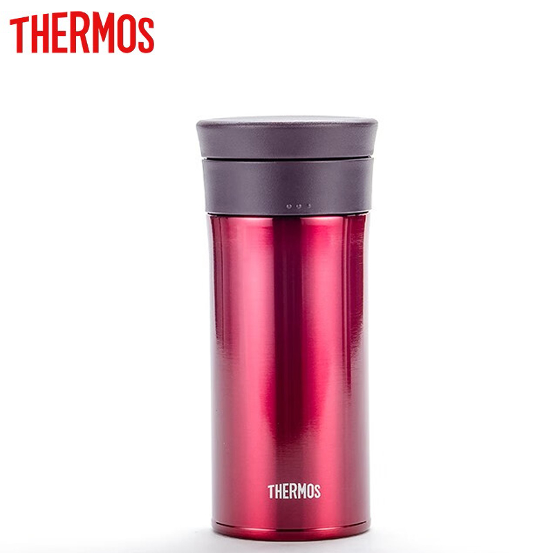 膳魔师（THERMOS） TCMA-400保温杯不锈钢杯子办公便携商务泡茶杯 红色 400ml