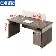 圣黎 职员桌办公桌现代简约屏风卡座员工位电脑桌 单人位（含柜）
